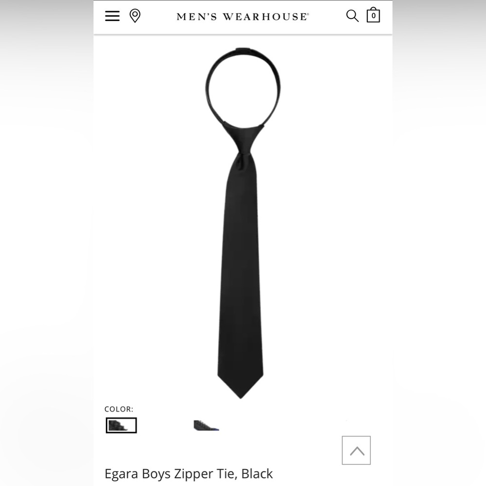 Egara Boys Zipper Tie